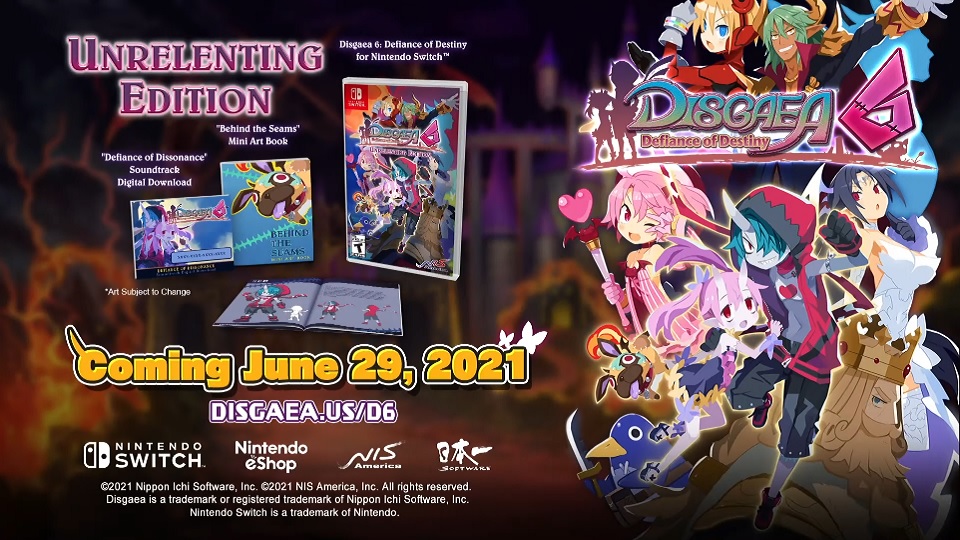 Disgaea 6 Defiance Of Destiny Unrelenting Edition – Nintendo Switch – Neuf Sous Blister