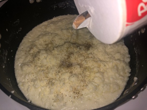 Adding in salt.