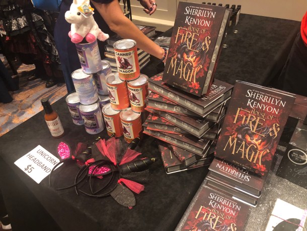 Books being sold at Dragon Con 2025.