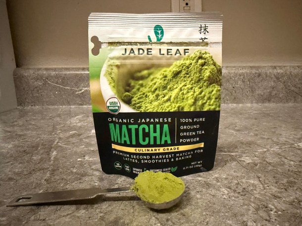 Matcha as the featured ingredient of the week.