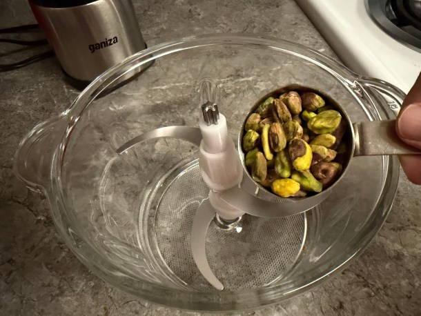 Cooking Eorzea | Raw pistachios.