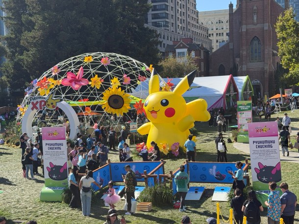 Pokémon activities outside.
