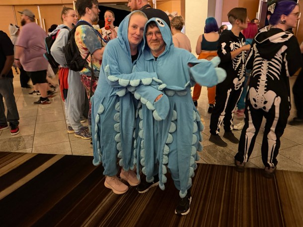 Onesie Wednesday cosplay.