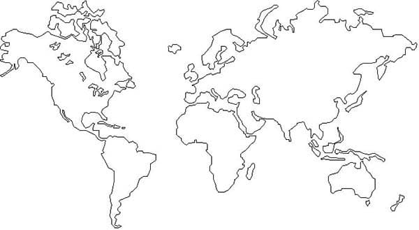 the world map coloring page oppidan library