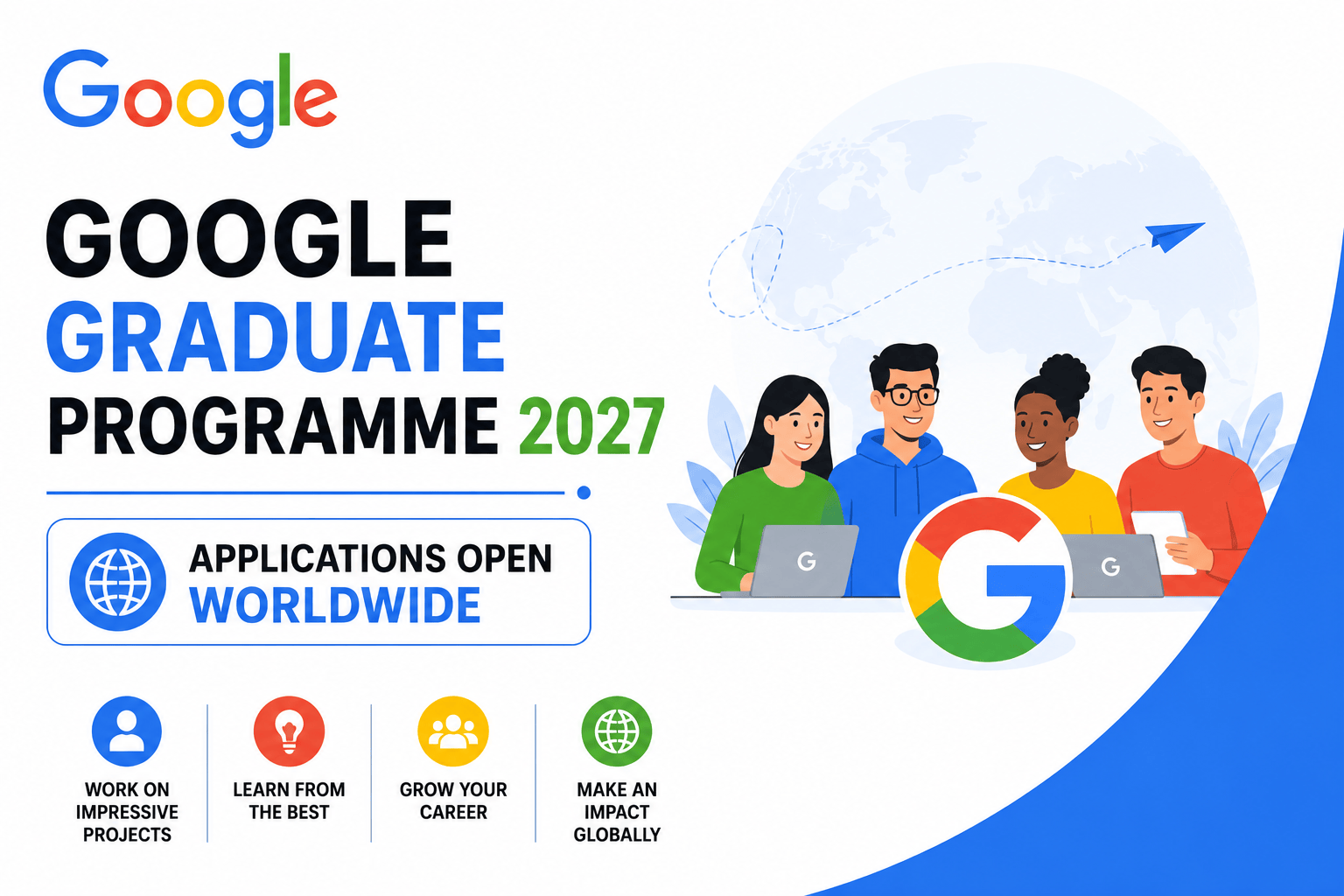 Google Internship Programme 2027 Applications Open Worldwide