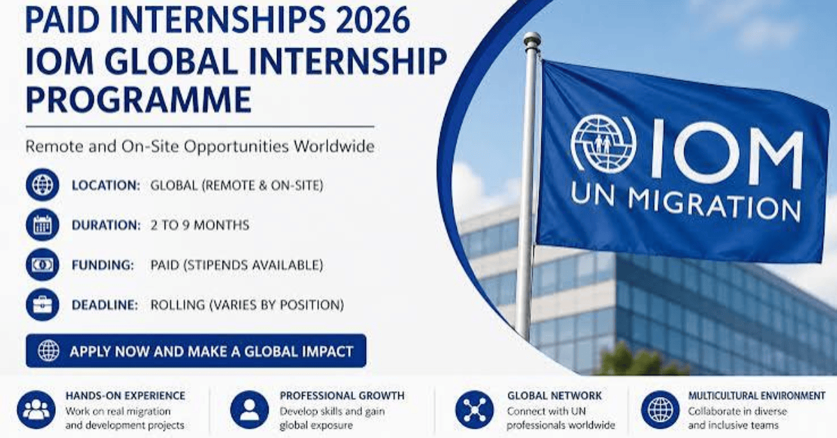 IOM Global Access Internship Programme 2026 – Paid International Internships with Travel and Visa Support
