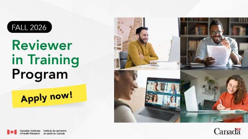 CIHR Fall 2026 Reviewer in Training (RiT) Program – Full Details, Eligibility, Application Steps, and Key Dates