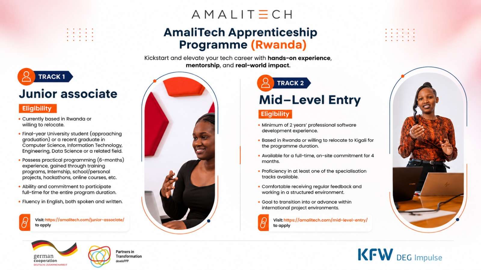 AmaliTech Rwanda Paid Apprenticeship Programmes 2026 for Software Development and Data Engineering Professionals