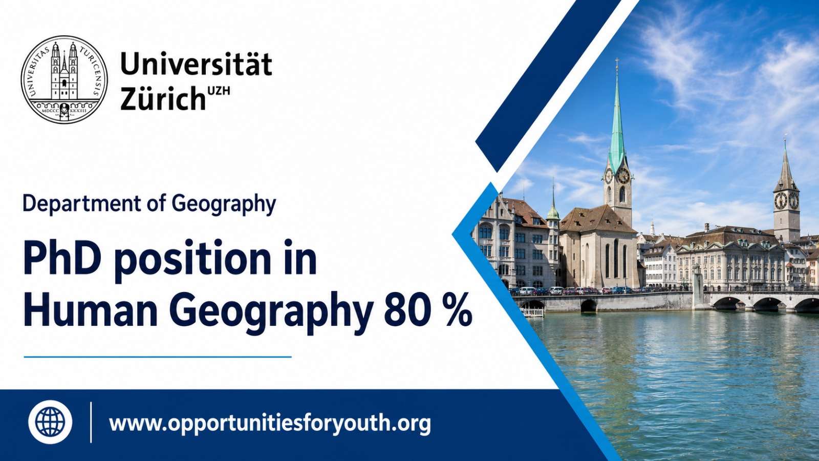 Fully Funded PhD Position in Human Geography at the University of Zurich, Switzerland (2026): Join a Groundbreaking SNSF Research Project on Educational Inequality, Racism, and Classism