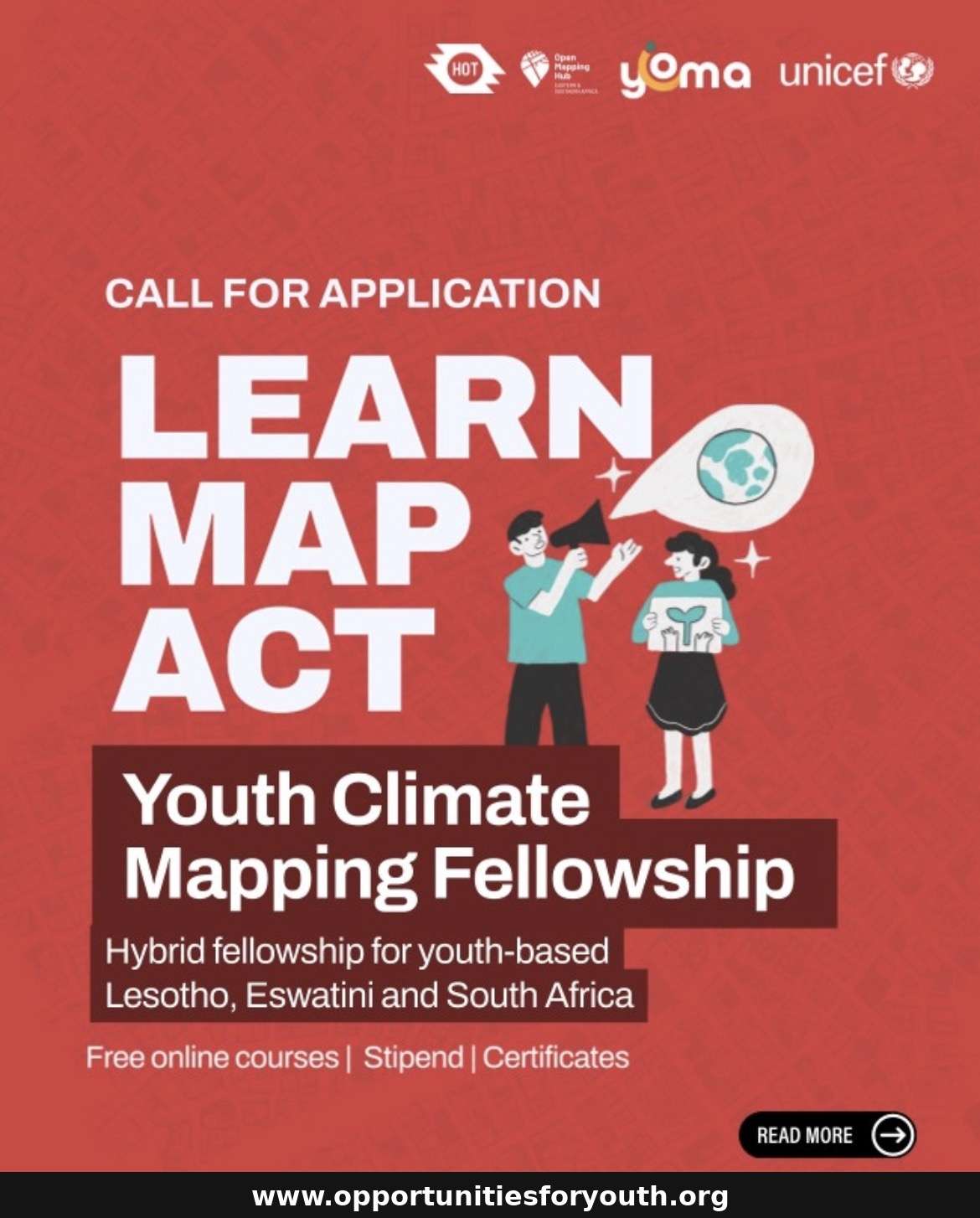Youth Climate Mapping Fellowship 2026 for Youth Groups in Lesotho, Eswatini and South Africa | Receive a $400 Climate Action Stipend and Free Digital Mapping Training - Opportunities for Youth
