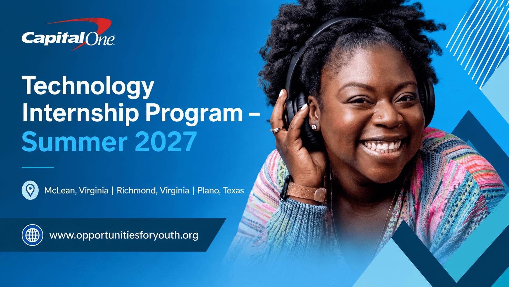Capital One Summer 2027 Internships: Apply for the Technology and Cyber Security Internship Programs - Opportunities for Youth