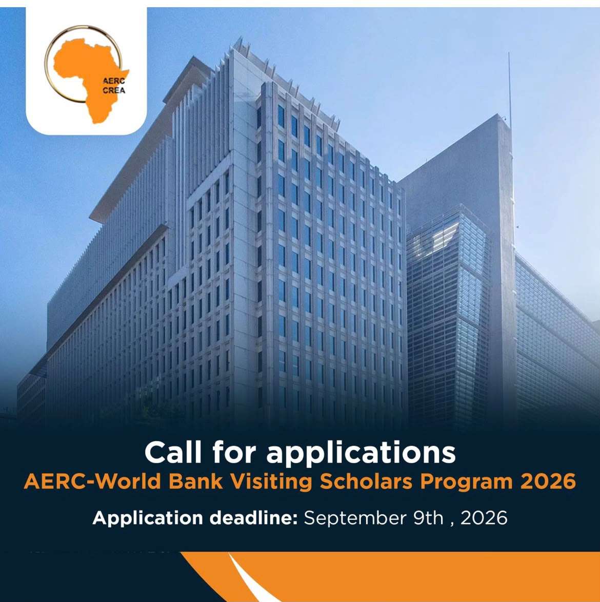AERC-World Bank Visiting Scholars Program 2026/2027 for African Researchers