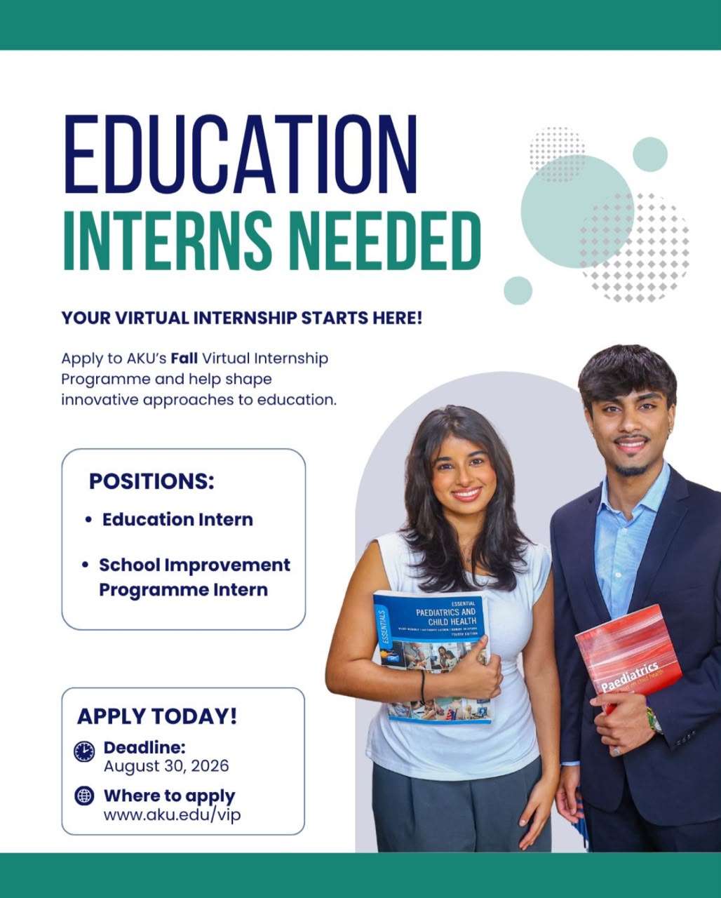 AKU Fall 2026 Virtual Internship Programme | Virtual Internships for Students