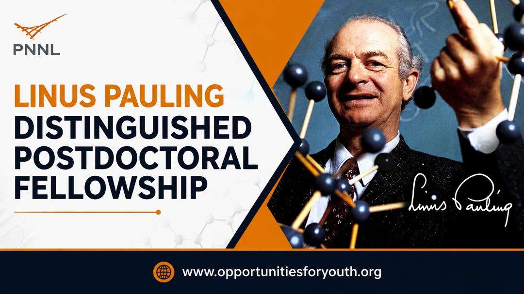 Linus Pauling Distinguished Postdoctoral Fellowship 2027 at PNNL | Fully Funded Research Fellowship in the USA