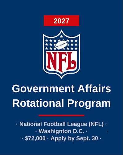 NFL Rotational Program 2027 | $72,000 Salary and Two-Year Career Opportunity