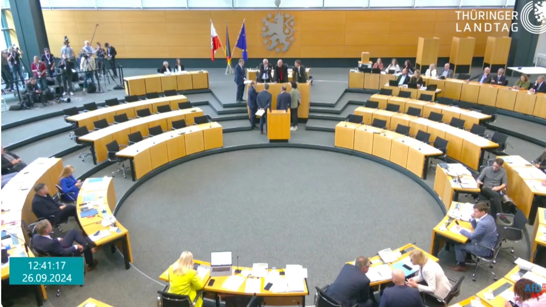 Liveübertragung der Schande von Thüringen