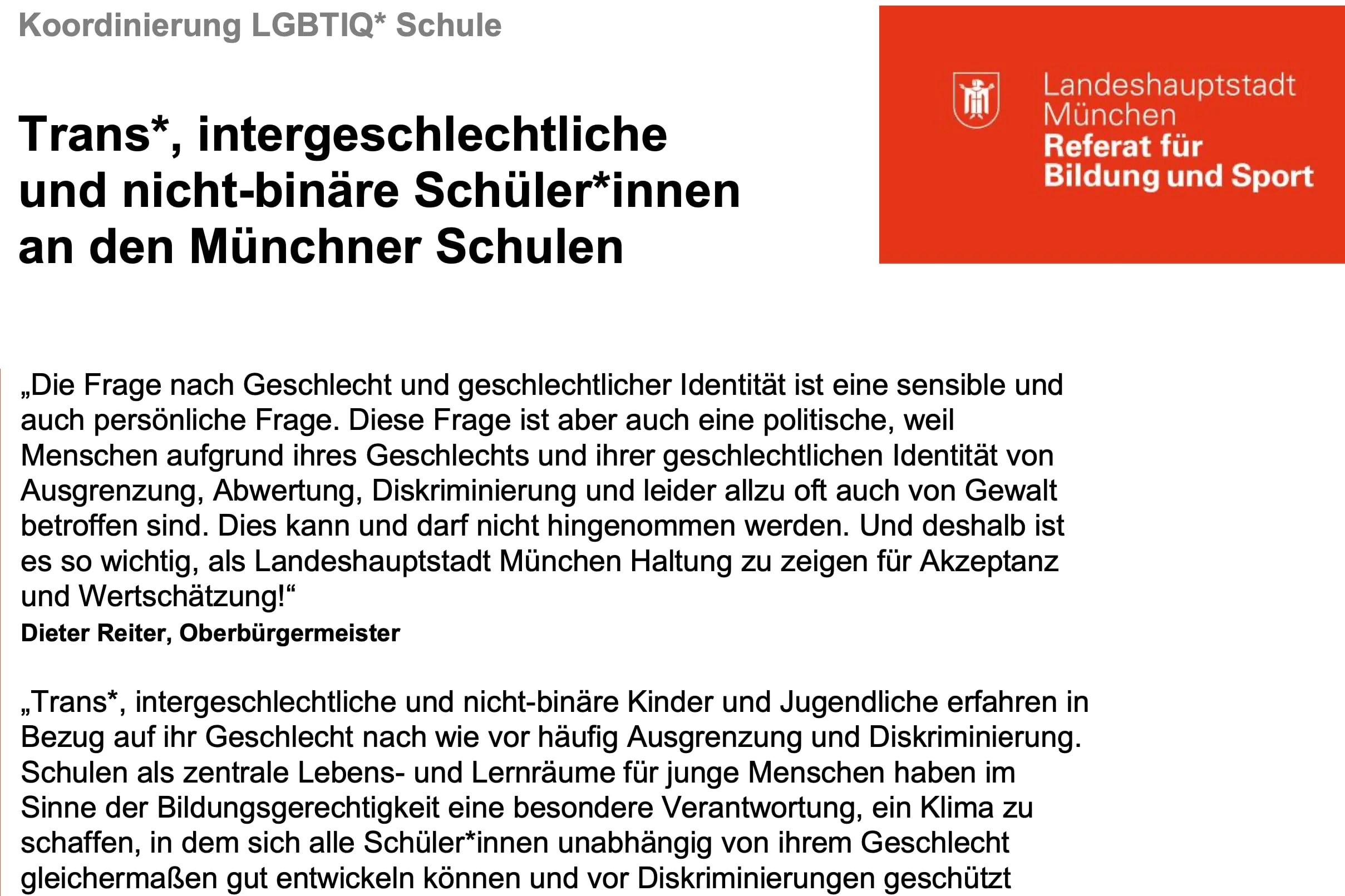 Leak: DemoFürAlle veröffentlicht exklusiv Trans-Leitfaden für Münchner Schulen