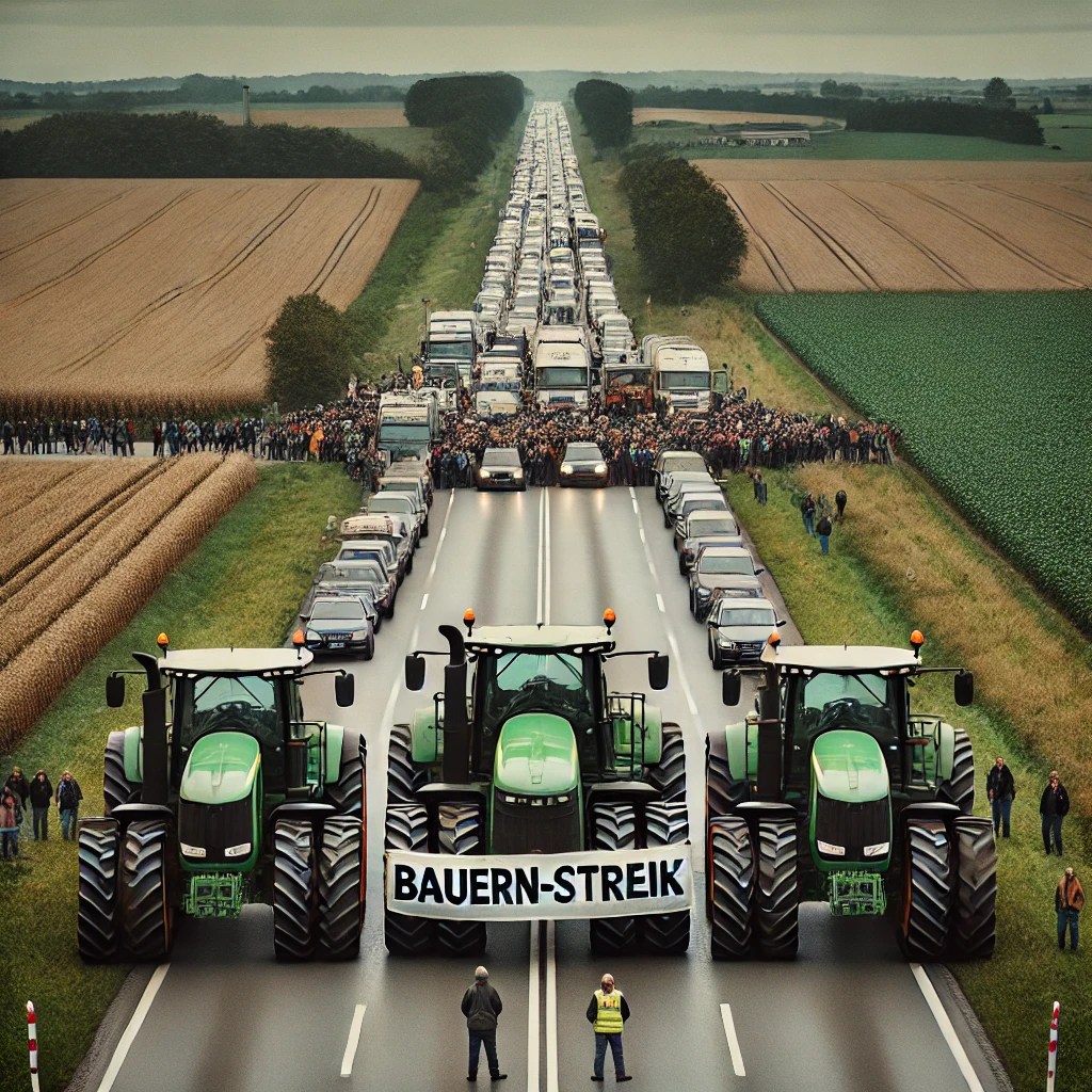 Bundesweite Bauern-Demos legen Verkehr lahm ab 20.11.24