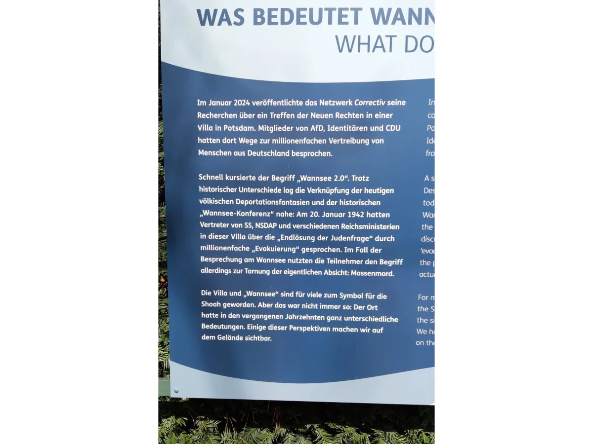 Das Wannseehaus und die politische Ausrottung der AfD