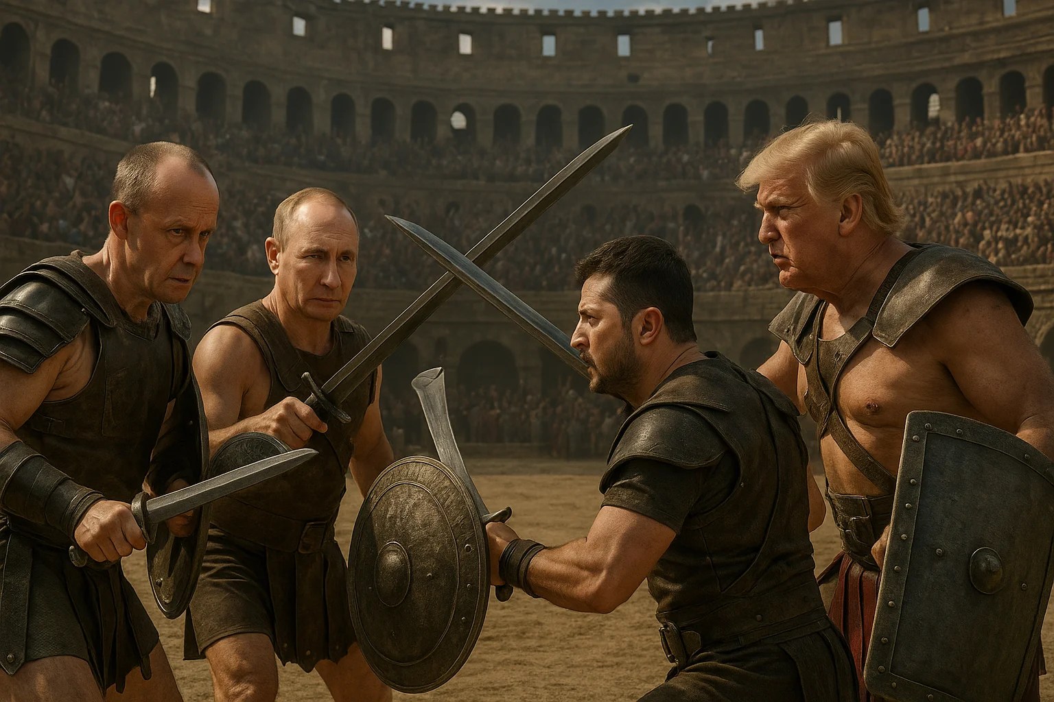 Krieg? Ja – aber nur Merz, Putin, Trump & Co. in die Arena!