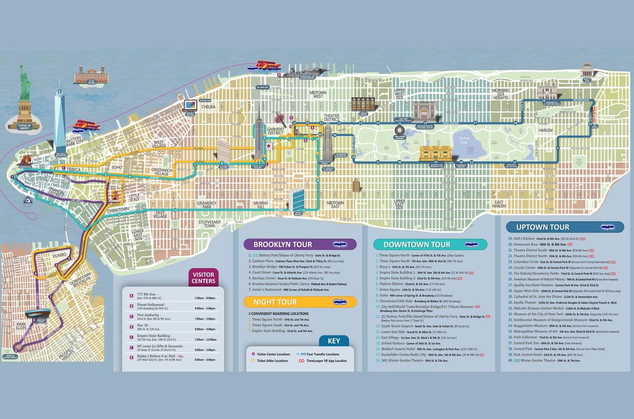 Explore the big apple with the help of new york city bus tours. 25 Gray Line Nyc Map Maps Database Source
