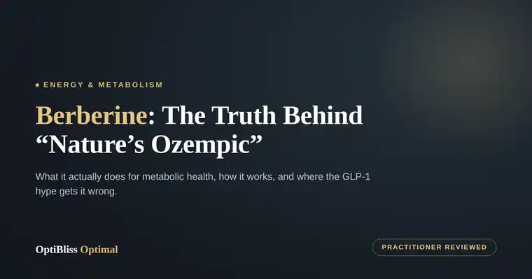 OptiBliss Optimal — Berberine blog header