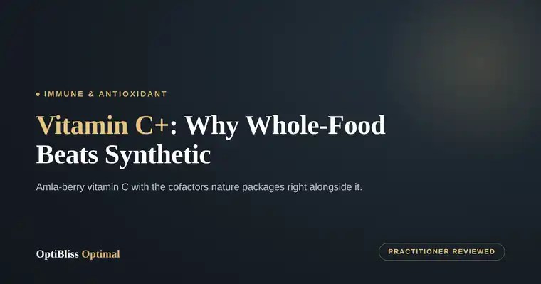 OptiBliss Optimal — Vitamin C+ blog header