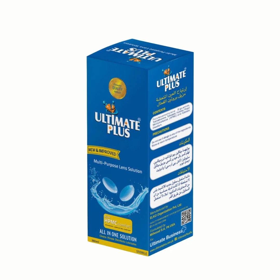 Ultimate Plus Multi-Purpose Contact Lens Solution, 360ml