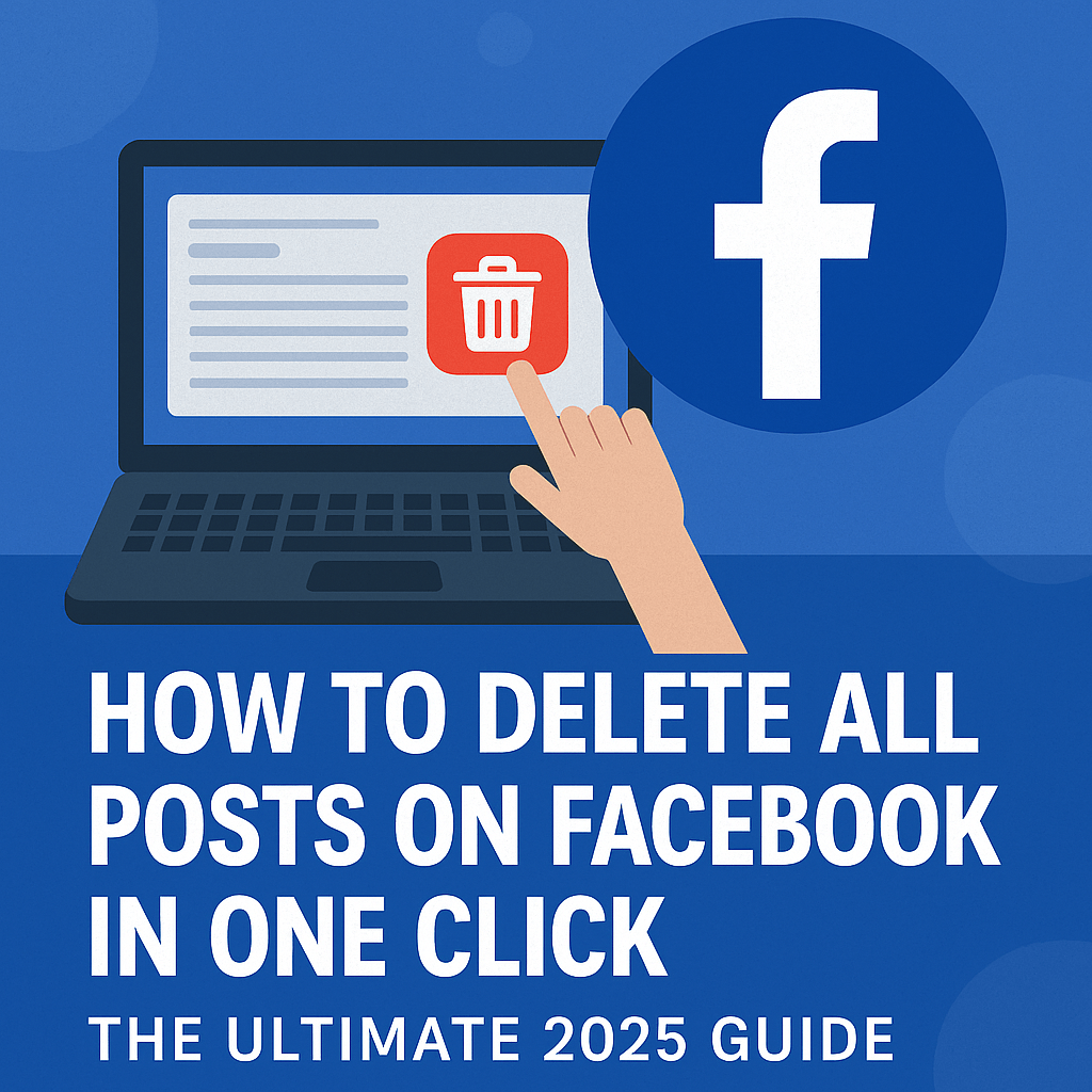 how to delete all posts on facebook in one click