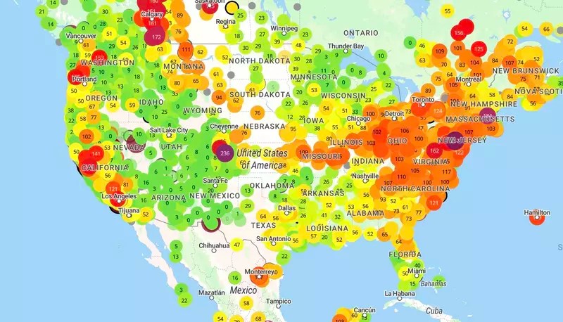 Unveiling The World S Air Quality A Look At PurpleAir S Purpleair Air Quality Map