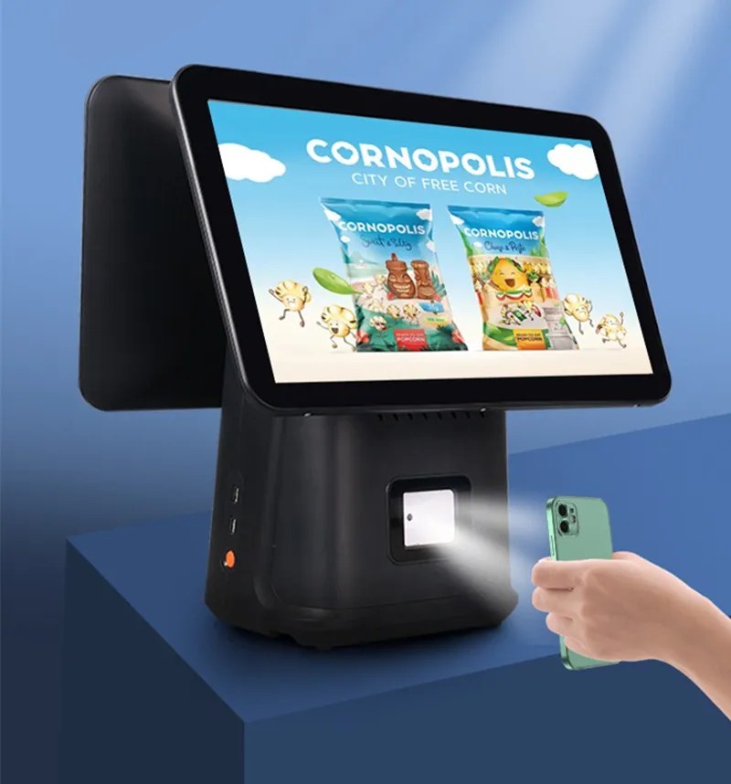 15.6inch New Android Windows pos system all in one touch screen pos All In One Pc Pos Terminal With Printer scan window function