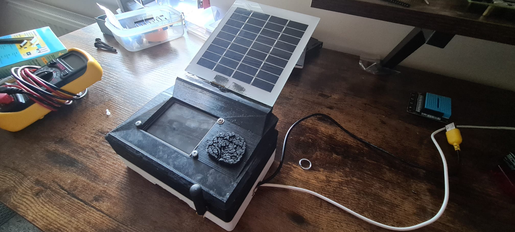 Fully assembled donation box