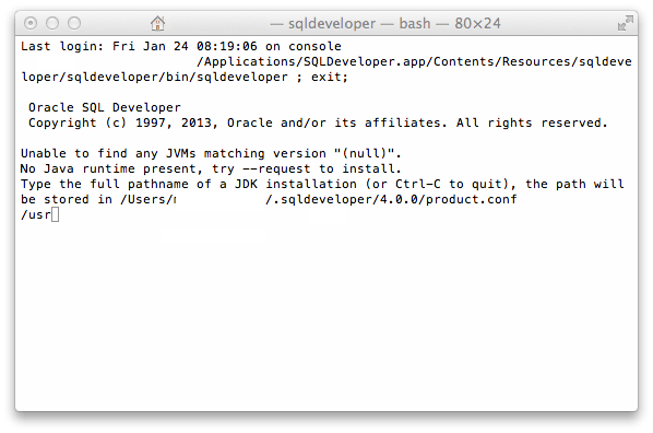 You need to return an instance of oracle.sql.blob or oracle.jdbc2.blob from your java procedure in order to create a trigger that calls the . Sql Developer 4 Mit Java 7 Os X 10 9 Oracle Dba Blog