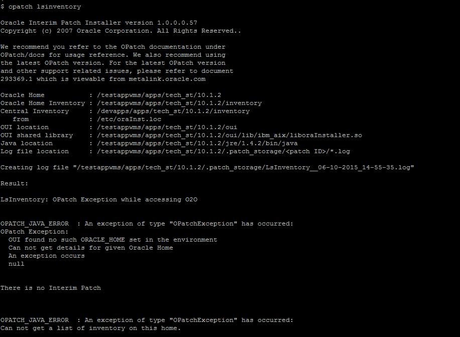 Hi, while compiling those forms getting errors like . Opatch Java Error An Exception Of Type Opatchexception Has Occurred During Opatch Lsinventory Oracle2expert