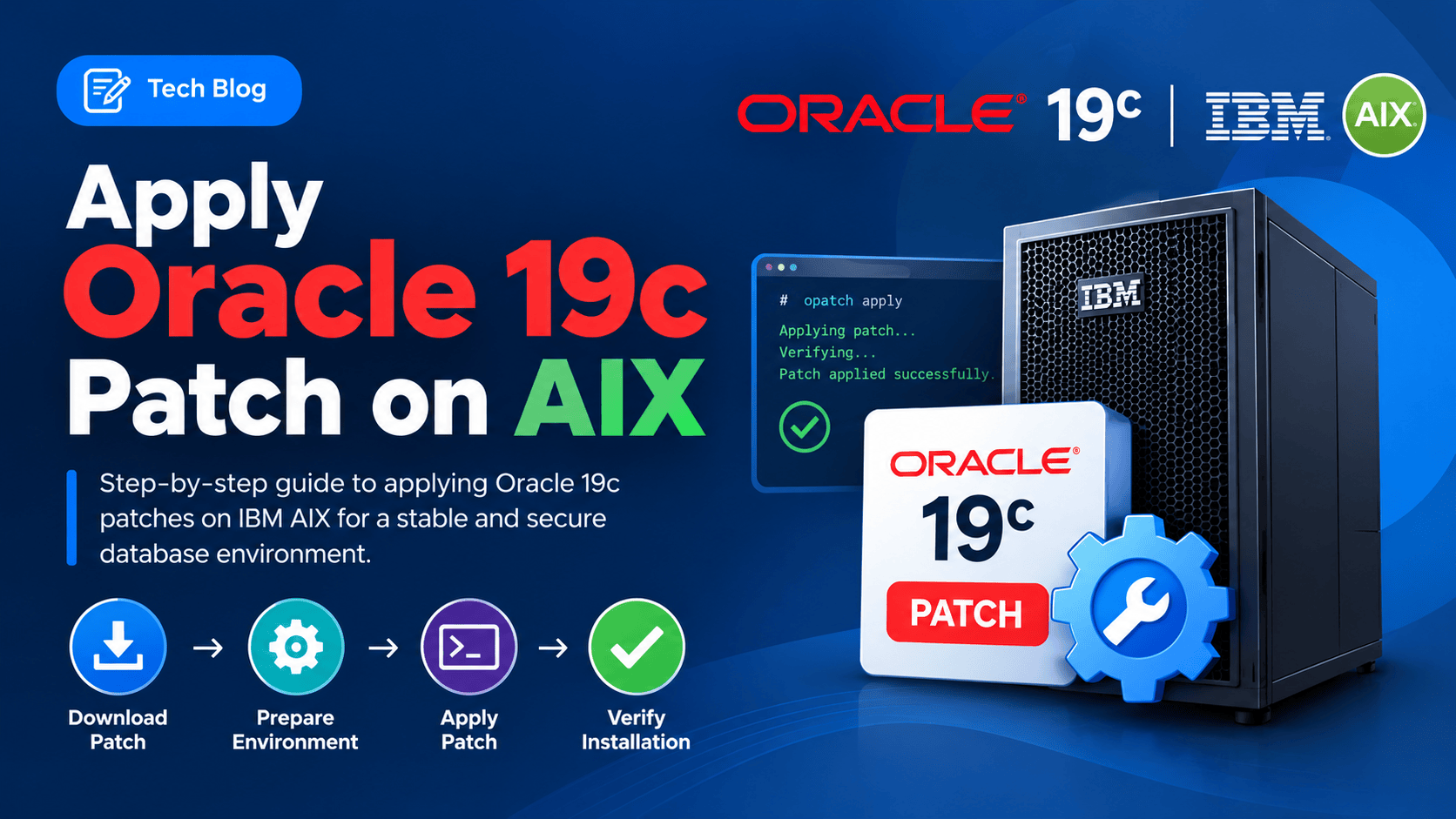 apply Oracle 19c patch on AIX