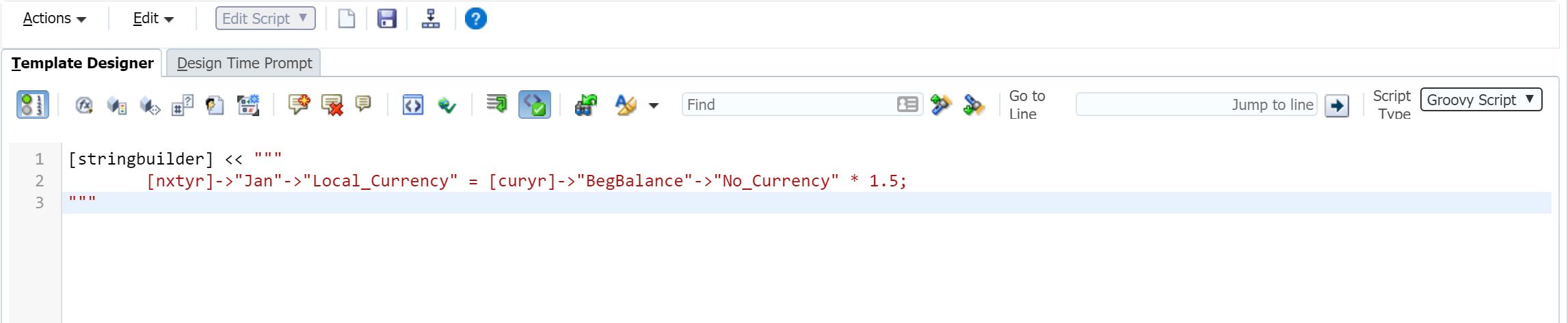 EPBCS Groovy and use of Templates - Oracle - Hyperion Labs