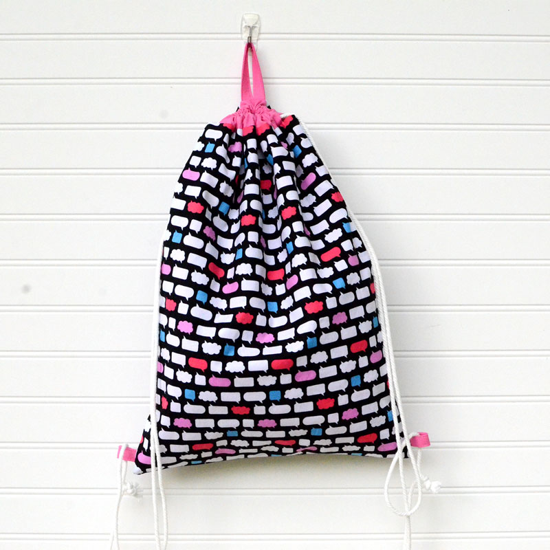Easy Diy Drawstring Backpack Sewing Tutorial Orange Bettie