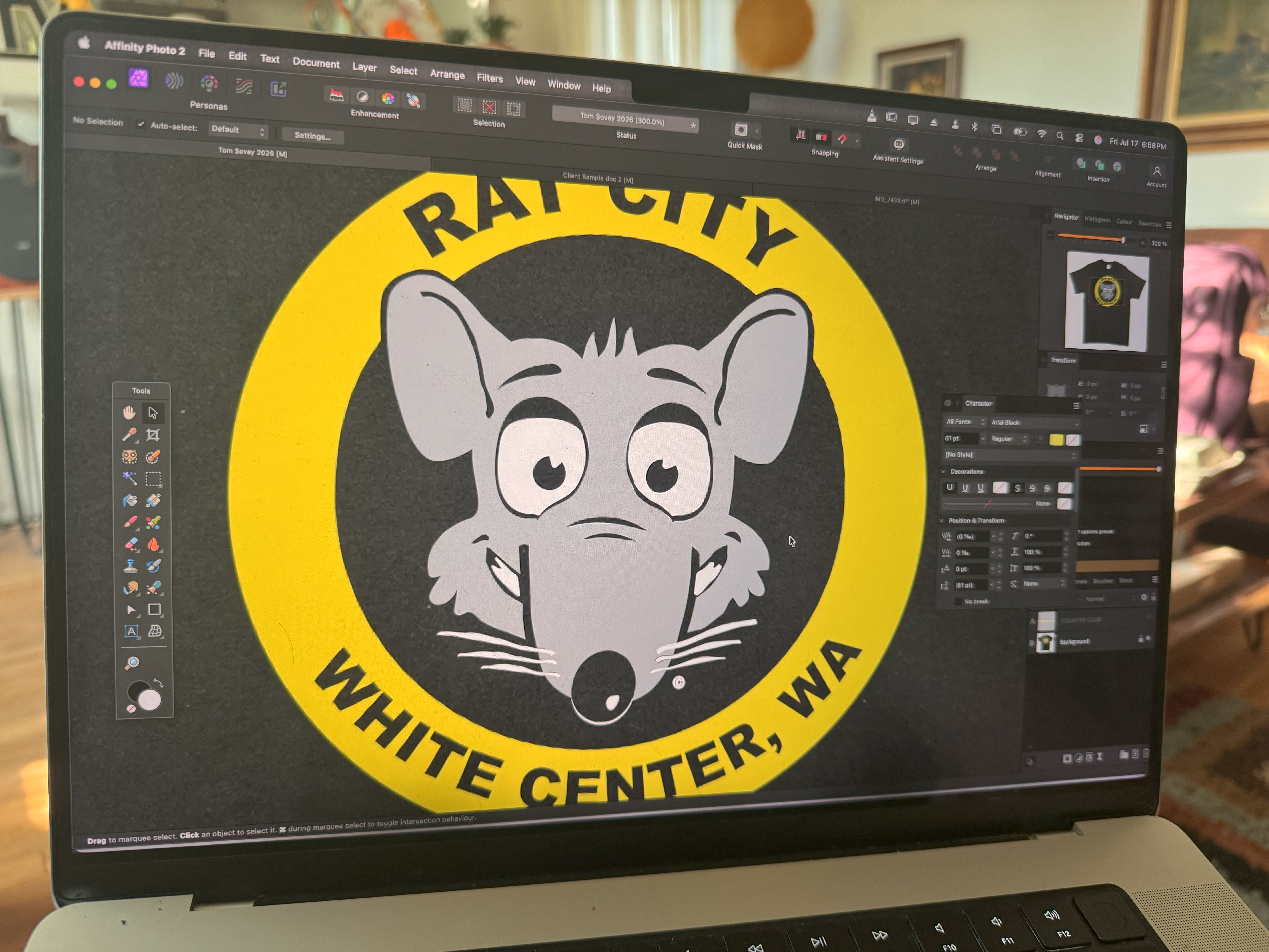Starting with high-resolution file design.