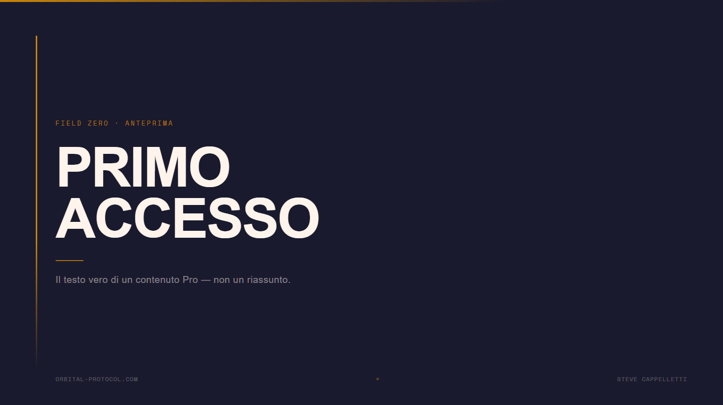 LA PRIMA SCENA