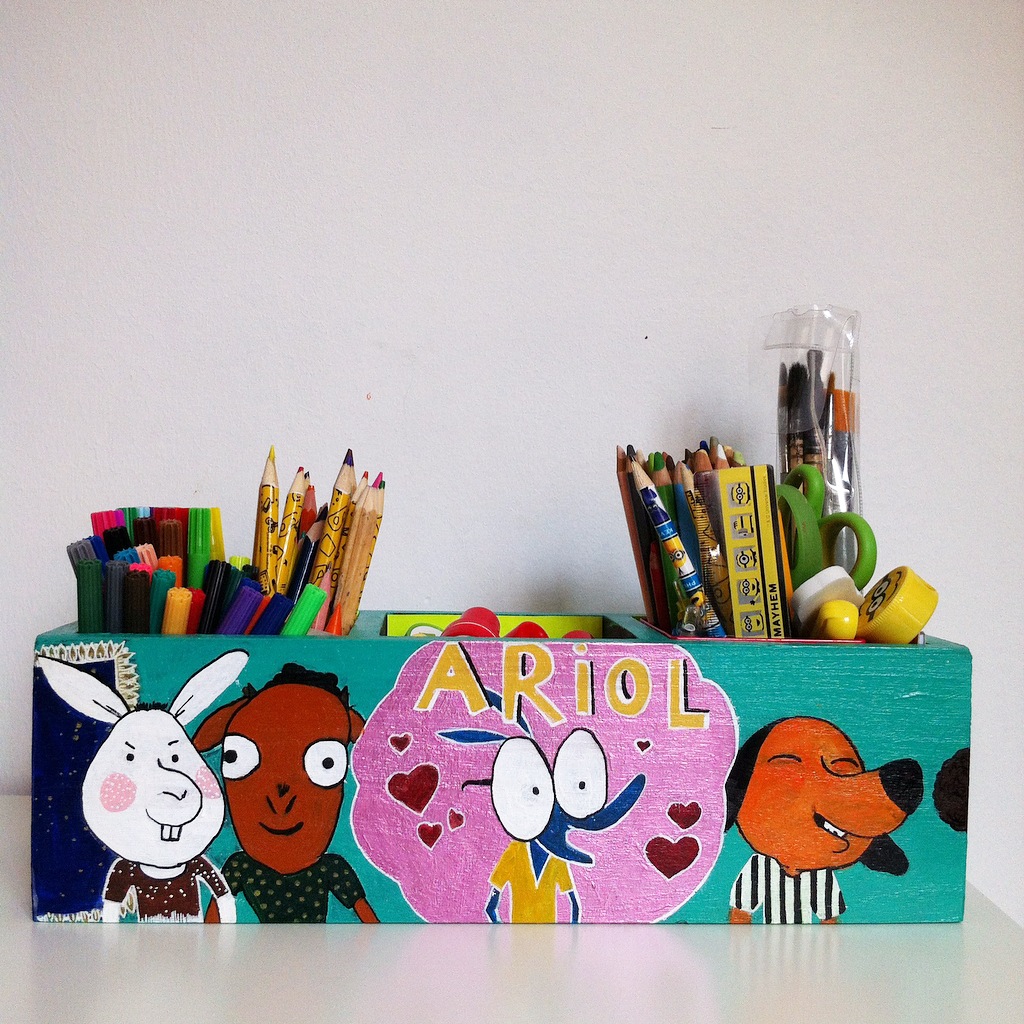 Votre triple pot à crayons est fini, remplissez le d'outils!!!!!