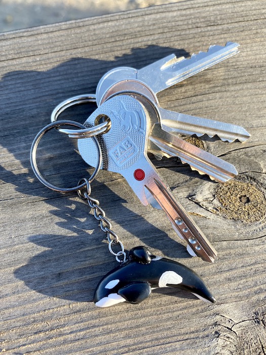 Orca Keyring - Keiko - Free Willy, Handmade - Orca Legacy