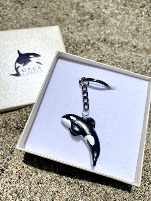 Orca Keyring - Keiko - Free Willy, Handmade - Orca Legacy