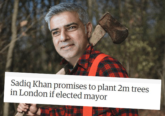 After Promising 2 Million Trees Sadiq Has Not Planted Single Tree ...