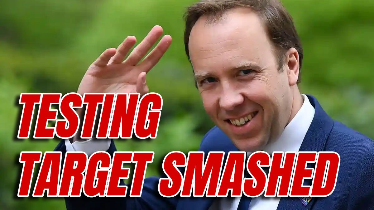 Government Smashes 100,000 Testing Target with 122,347 Tests Over ...