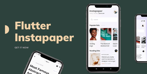 Flutter Instapaper redesign