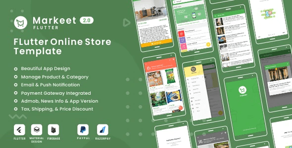 Markeet Flutter - Ecommerce Flutter App 2.0