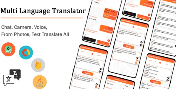 Multi language Translator Text, Chat, Camera, Voice, Photos With Admob and Facebook Ads