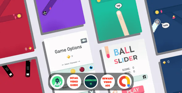 Ball Slider: (Admob + Android Studio + Leaderboards + In-app Purchase + Leaderboards)