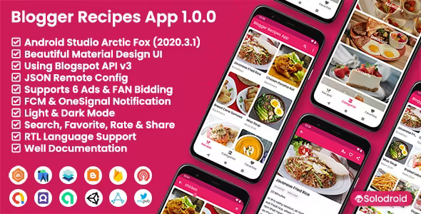 Blogger Recipes App - Blogger API v3