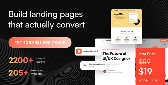 Convertio - Conversion Optimized Landing Page Theme
